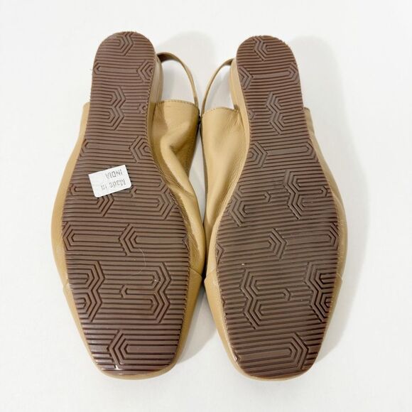 Softwalk Womens Vittoria Slingback Leather Nude Flat Comfort Shoes Size 8 Wide - Picture 6 of 6